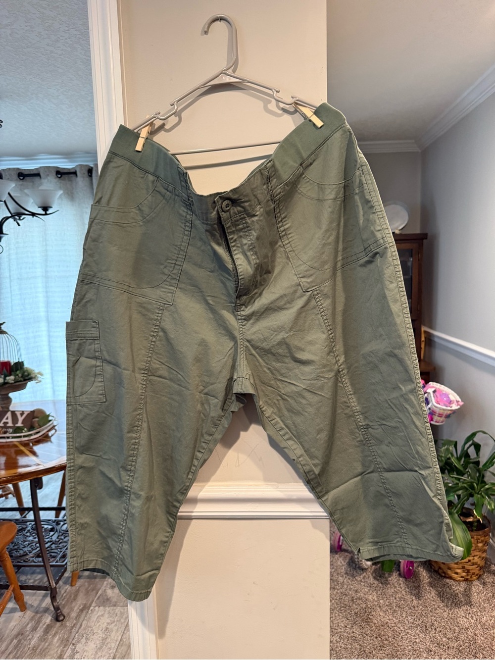 Women’s Olive Green Utility Cargo Pants